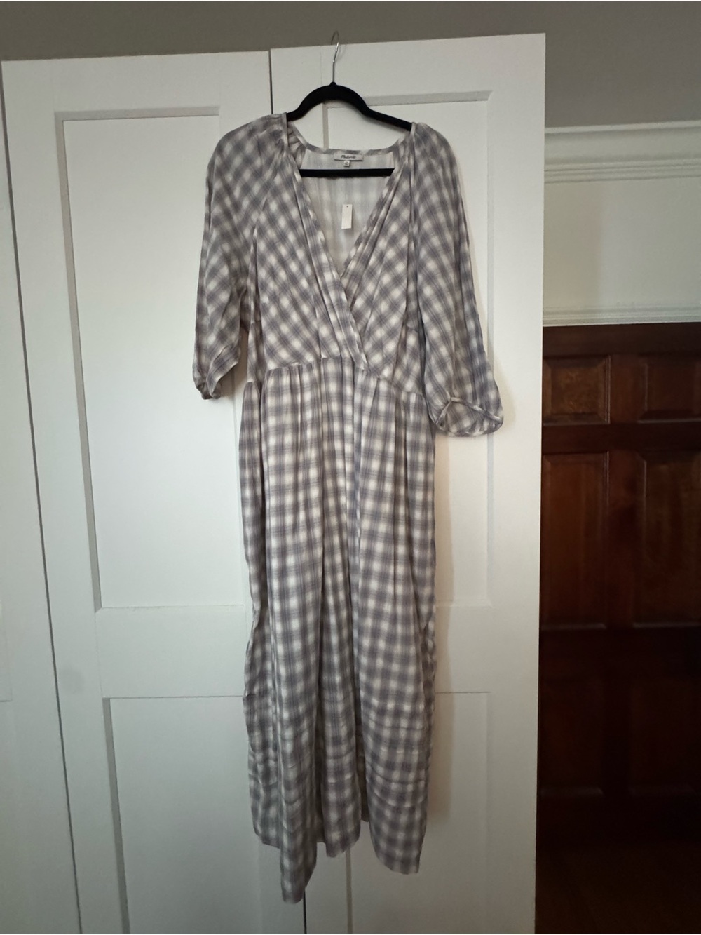 Madewell New with tags plaid dress